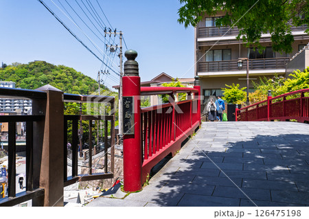 《兵庫県》有馬温泉・温泉街の町並み 《兵庫県》有馬温泉・温泉街の町並み 126475198