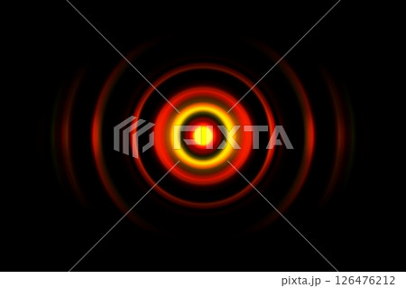 Red digital sound wave or circle signal, abstract background Red digital sound wave or circle signal, abstract background 126476212