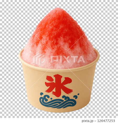 Strawberry Shaved Ice with Creamy Milk Topping Strawberry Shaved Ice with Creamy Milk Topping 126477253