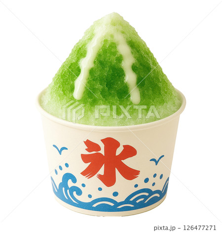 Green Tea Shaved Ice Dessert Green Tea Shaved Ice Dessert 126477271