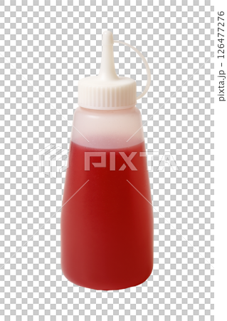 Red Liquid in Squeeze Bottle 126477276