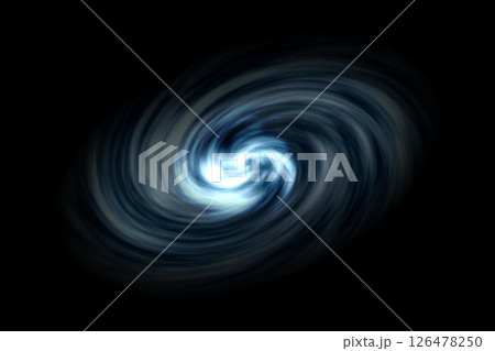Glowing spiral tunnel with light fog on black...のイラスト素材 [126478250] - PIXTA