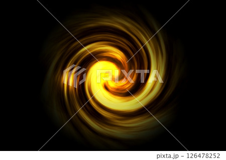 Glowing spiral tunnel with light fog on black...のイラスト素材 [126478252] - PIXTA