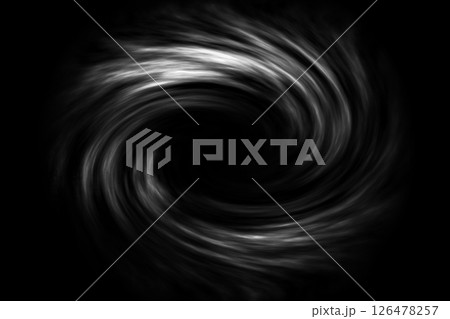 Glowing spiral tunnel with light fog on black...のイラスト素材 [126478257] - PIXTA