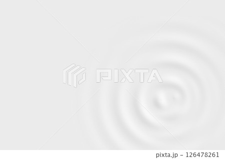 Abstract water ring on white backdrop, soft background texture 126478261