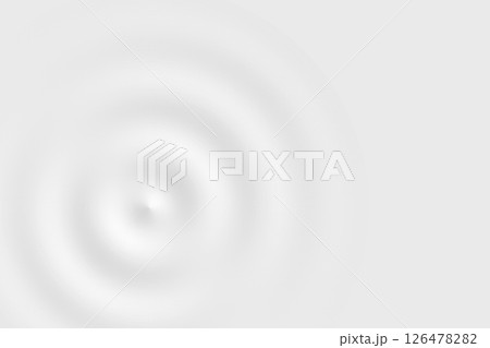 Abstract water ring on white backdrop, soft background texture 126478282