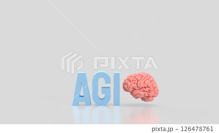 The AGI stands for Artificial General Intelligence technology concept 3d Rendering. The AGI stands for Artificial General Intelligence technology concept 3d Rendering. 126478761