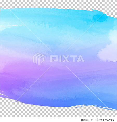 Blue watercolor on white background 126479245