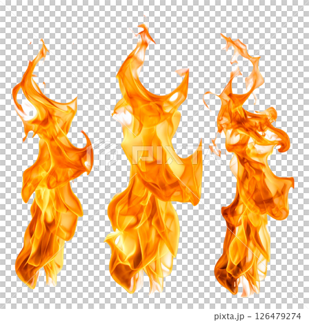 Bright vector illustration of hot burning orange and yellow fiery flames for a blazing inferno design Bright vector illustration of hot burning orange and yellow fiery flames for a blazing inferno design 126479274