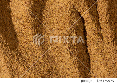 Texture of Ground Cinnamon. Natural Culinary Background Top View 126479975
