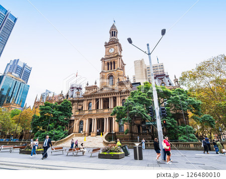 シドニー市庁舎　※一部ソフトフォーカス 126480010
