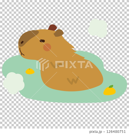 Capybara entering Yushi-to Capybara entering Yushi-to 126480751