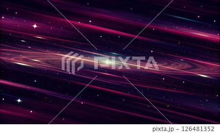 Cosmic Purple Nebula Realm of Mystery and Power 126481352