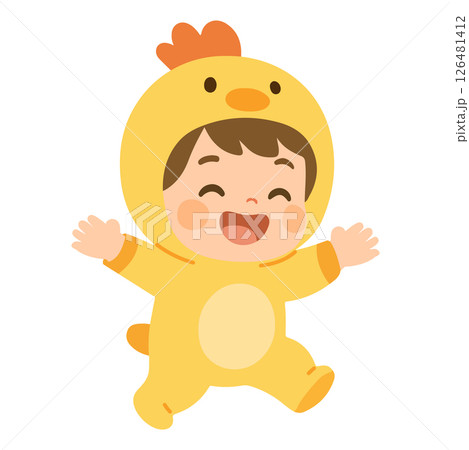 Little girl in a Chicken Costume Little girl in a Chicken Costume 126481412