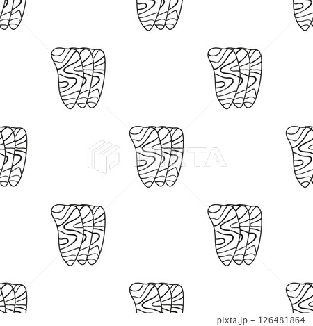slices of salmon seamless pattern slices of salmon seamless pattern 126481864