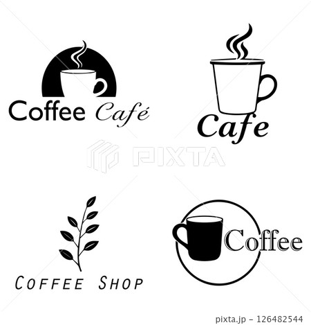Coffee Cafe Vector Logo Design Icon Graphic 126482544