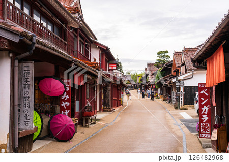 《岡山県》吹屋ふるさと村・赤い町並み 《岡山県》吹屋ふるさと村・赤い町並み 126482968