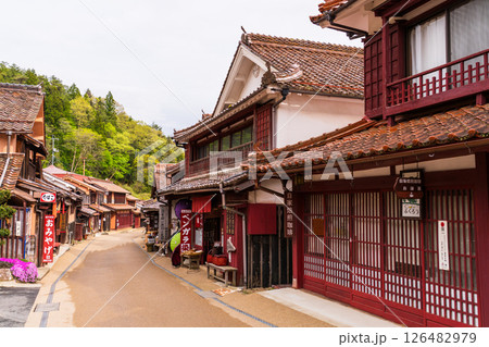 《岡山県》吹屋ふるさと村・赤い町並み 126482979