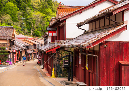《岡山県》吹屋ふるさと村・赤い町並み 126482983