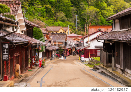 《岡山県》吹屋ふるさと村・赤い町並み 126482987