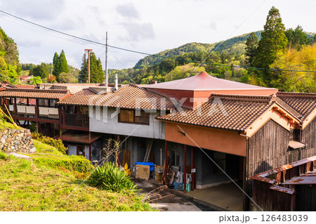 《岡山県》吹屋ふるさと村・赤い町並み 126483039