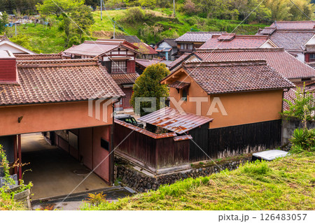 《岡山県》吹屋ふるさと村・赤い町並み 126483057