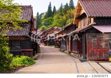 《岡山県》吹屋ふるさと村・赤い町並み 126483073