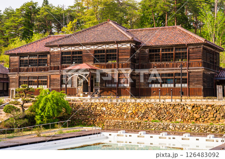 《岡山県》吹屋ふるさと村・赤い町並み 《岡山県》吹屋ふるさと村・赤い町並み 126483092