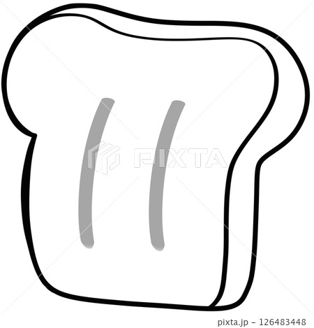 Breakfast  collection artistic outline and silhouette illustration.  126483448