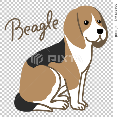 比格犬插圖（附文字） 126483455