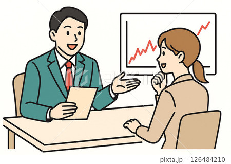 投資の営業場面 126484210