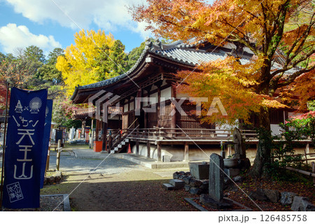 紅葉に包まれた宝積寺 紅葉に包まれた宝積寺 126485758