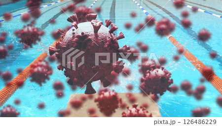 Coronavirus particles floating above pool lanes, raising health concerns for swimmers Coronavirus particles floating above pool lanes, raising health concerns for swimmers 126486229