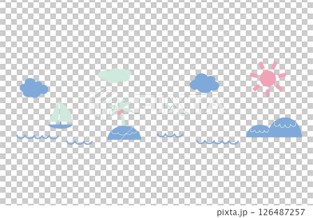 夏天背景例證 126487257
