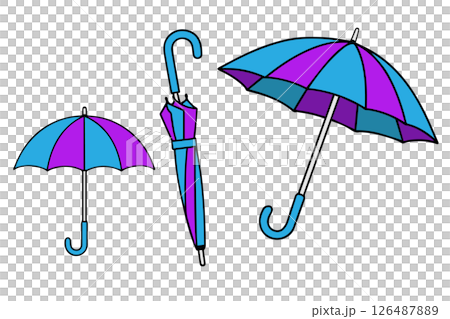 三種類型的雨傘 126487889