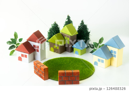 緑と広場のある住宅地 緑と広場のある住宅地 126488326