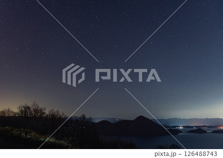 洞爺湖と星空 洞爺湖と星空 126488743