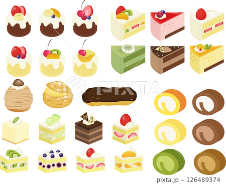 カットケーキセット 126489374
