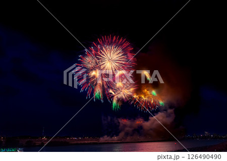 江戸川花火大会　関東 126490490