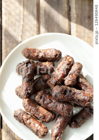 しっかり太めの2度がけ黒糖かりんとう しっかり太めの2度がけ黒糖かりんとう 126490648