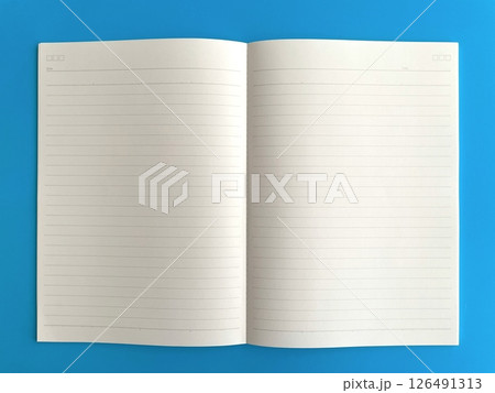 開いて置いたノート 開いて置いたノート 126491313