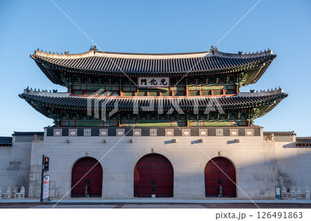 Gyeongbokgung royal palace of the Joseon dynasty in Seoul Korea 126491863