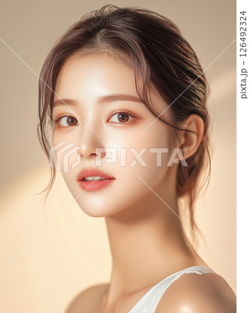 Natural beauty shines through with Korean skincare techniques for a radiant complexion and glowing skin Natural beauty shines through with Korean skincare techniques for a radiant complexion and glowing skin 126492324
