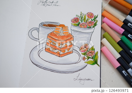 cake illustrations cake illustrations 126493971