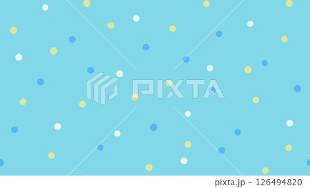 ポップで可愛いブルーの小さなドットのシームレスパターン ポップで可愛いブルーの小さなドットのシームレスパターン 126494820