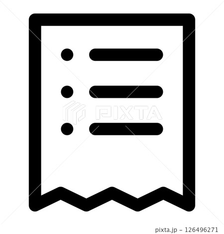receipt icon receipt icon 126496271
