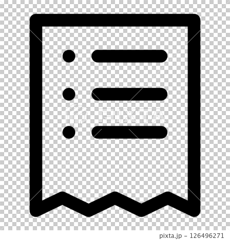 receipt icon receipt icon 126496271