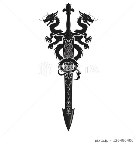 Majestic Dragon Sword: A Symbol of Power and Mystery 126496406