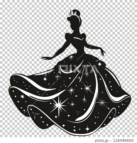 Cinderella Silhouette: A Starry Night Ball Gown 126496600