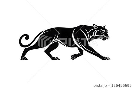 Majestic Black Panther: A Stylized Graphic Design Majestic Black Panther: A Stylized Graphic Design 126496693